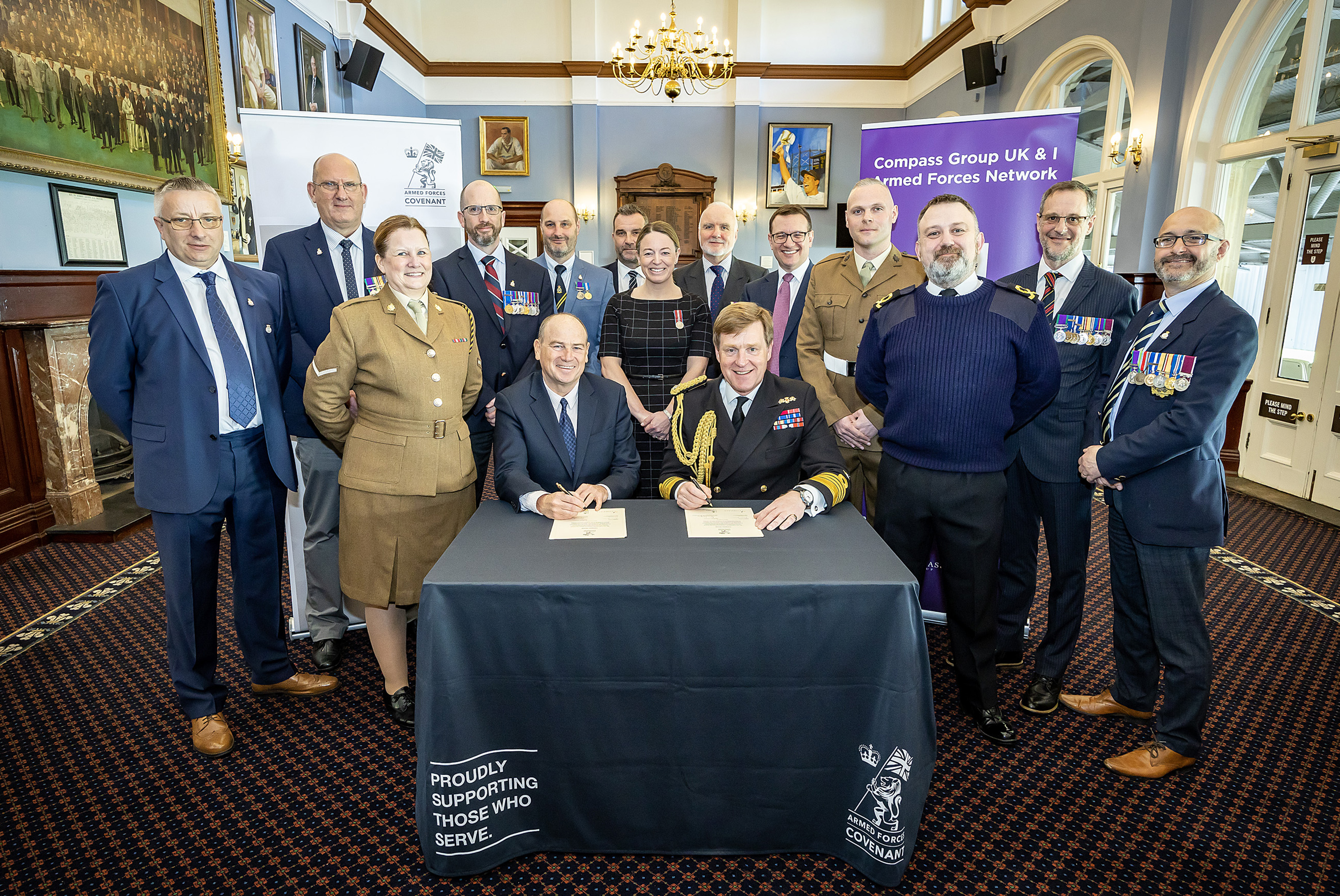 Compass Group UK & Ireland reaffirms support to armed forces community at Armed Forces Covenant re-signing