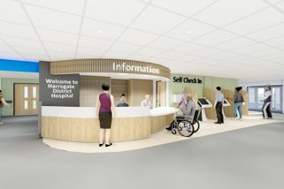 Impression Of Interior And Exterior Of New Look Entrance At Harrogate District Hospital 2