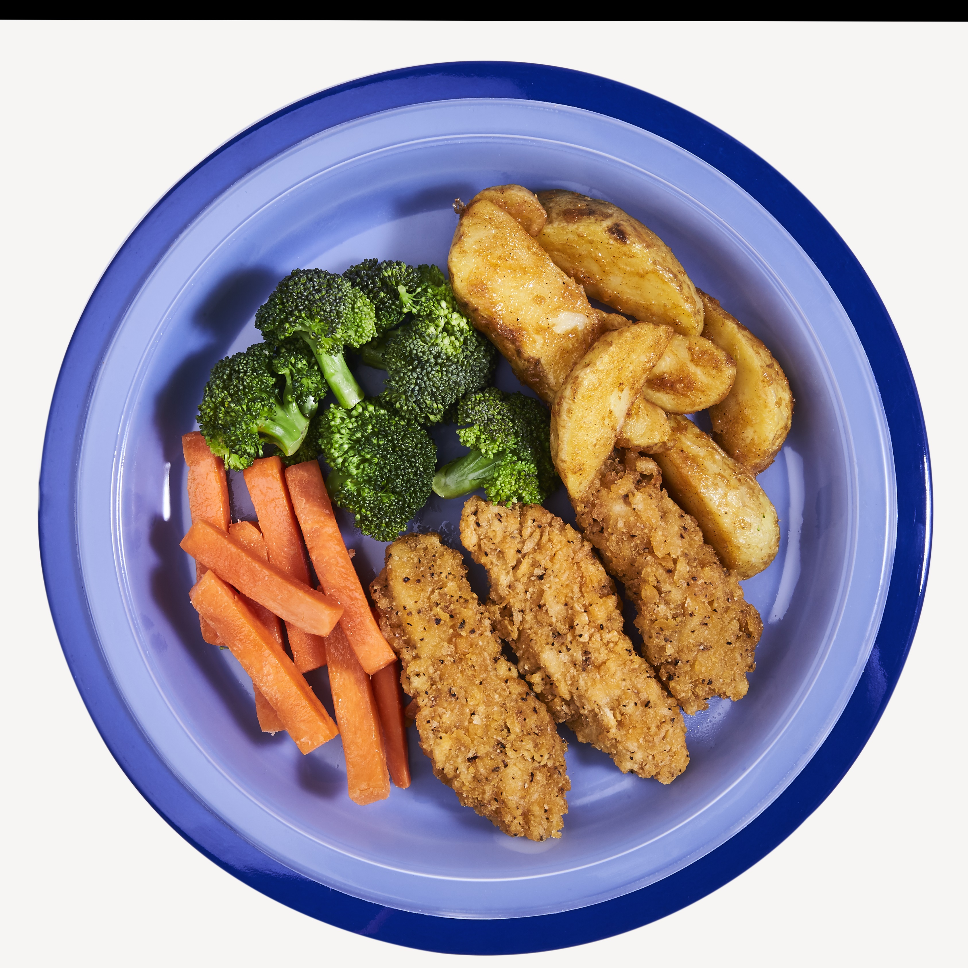 blue plates