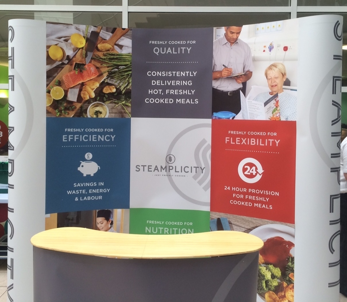 Steamplicity held the first in a series of roadshows promoting their steamed hospital food offer