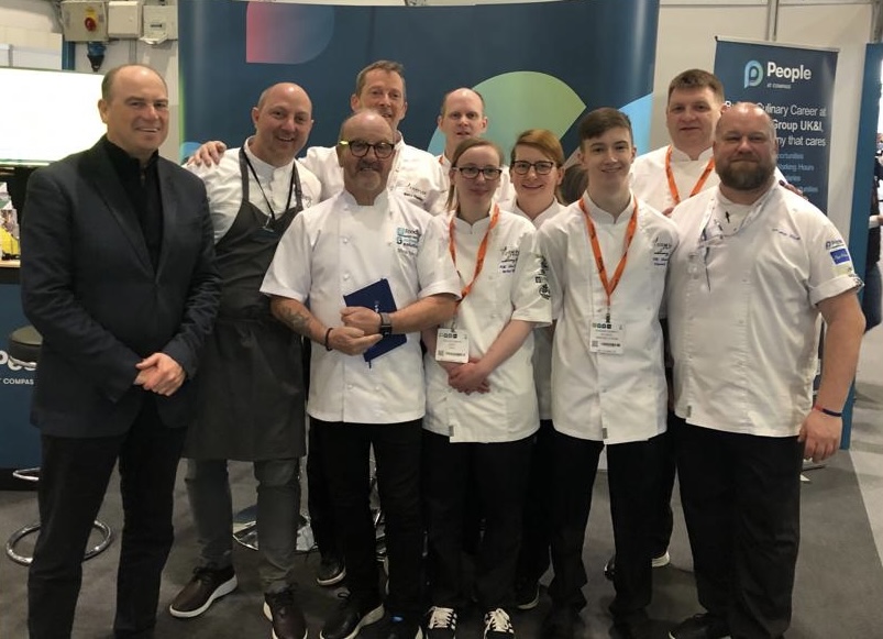 MD for Compass UK&I, Robin Mills joins competing chefs at Salon Culinaire