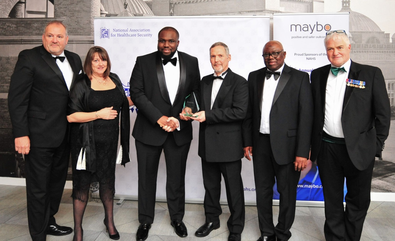 North Middlesex University Hospital team receives their award
