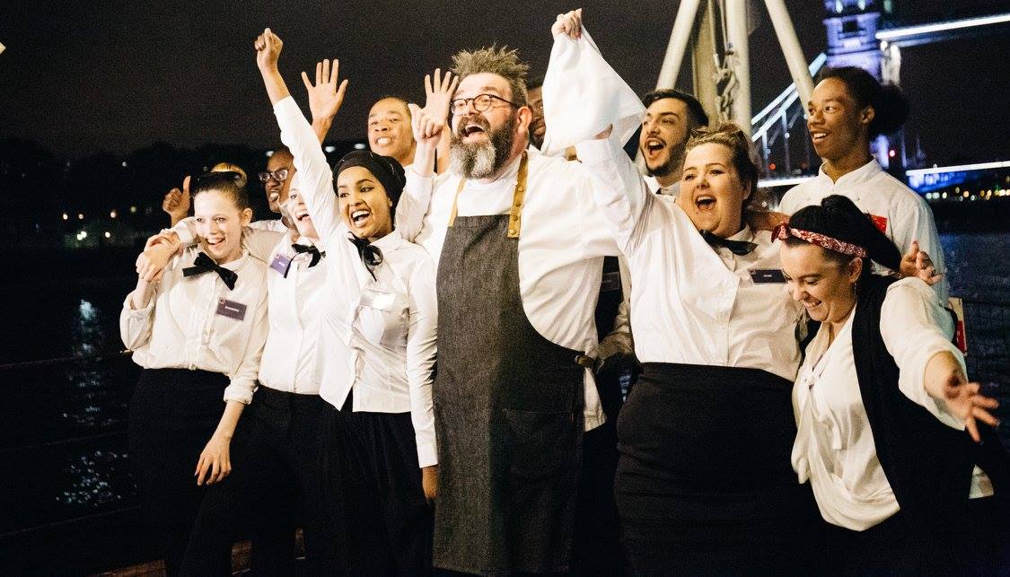 Chartwells Executive Chef, Andrew Walker with 2nd Chance associates