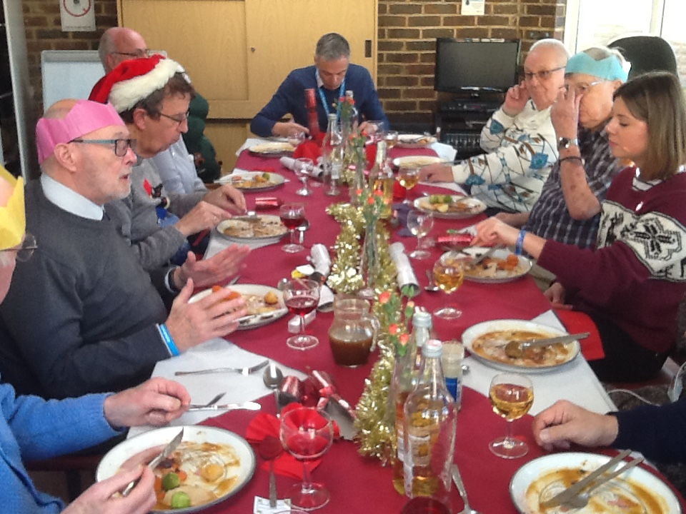 Worthing Town Cryers' Christmas lunch provided by Steamplicity