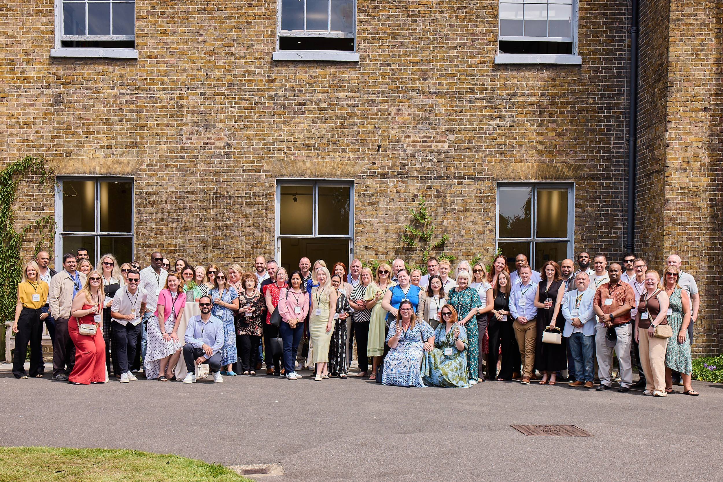Winners and nominators outside the stunning Cambridge Cottage, Kew Gardens