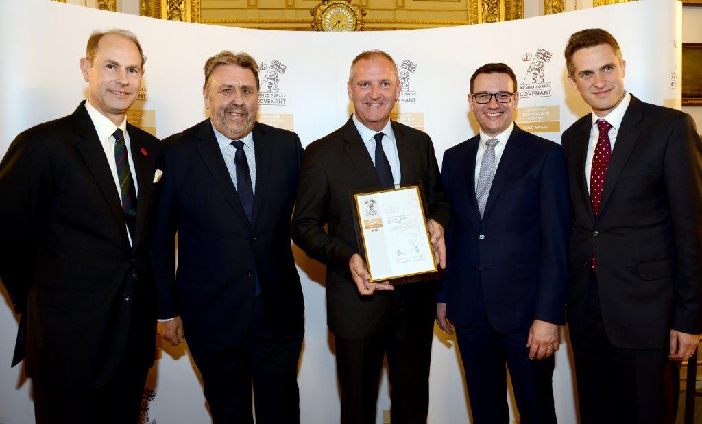Gold award presentation