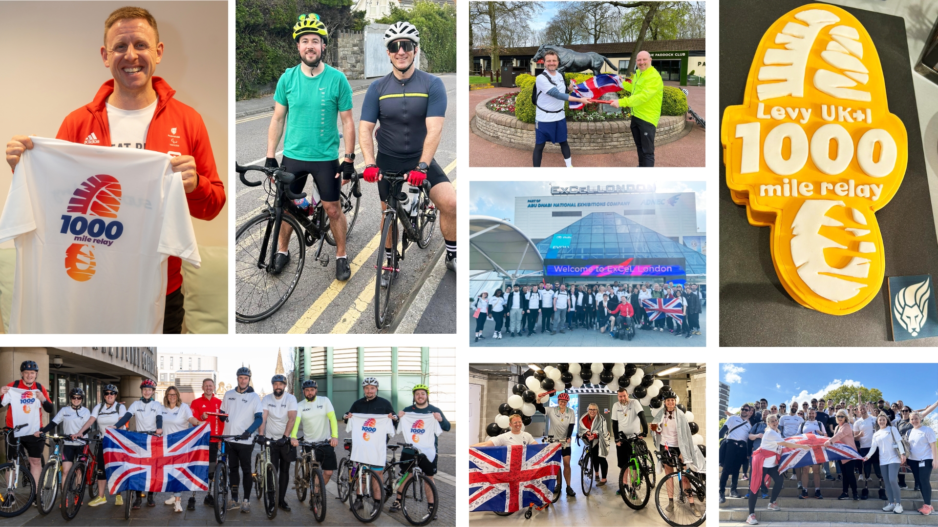 Levy UK Raises over £50,000 for ParalympicsGB through its 1,000-Mile Relay Challenge