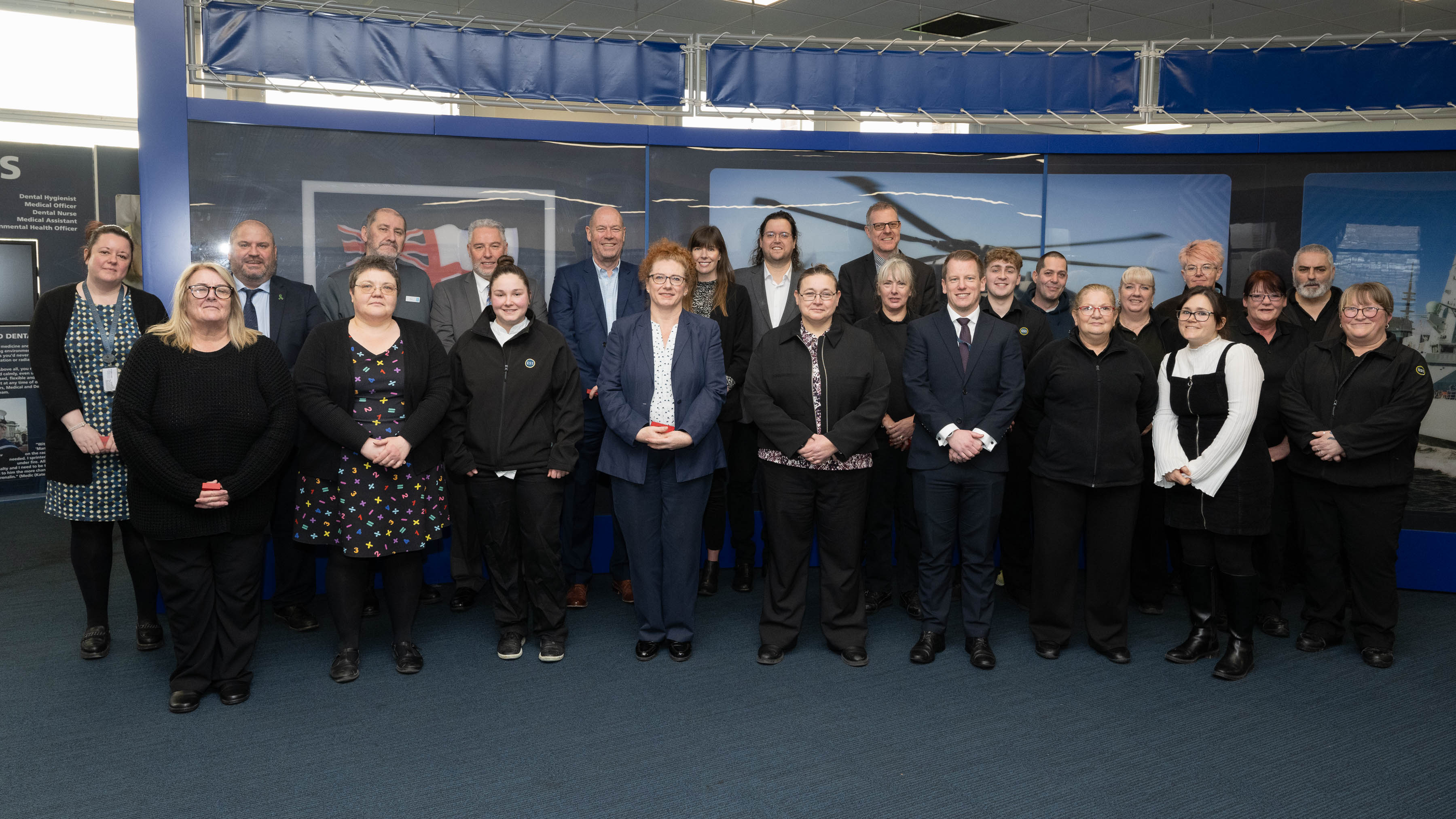 Medal recipients from the ESS Defence South West team