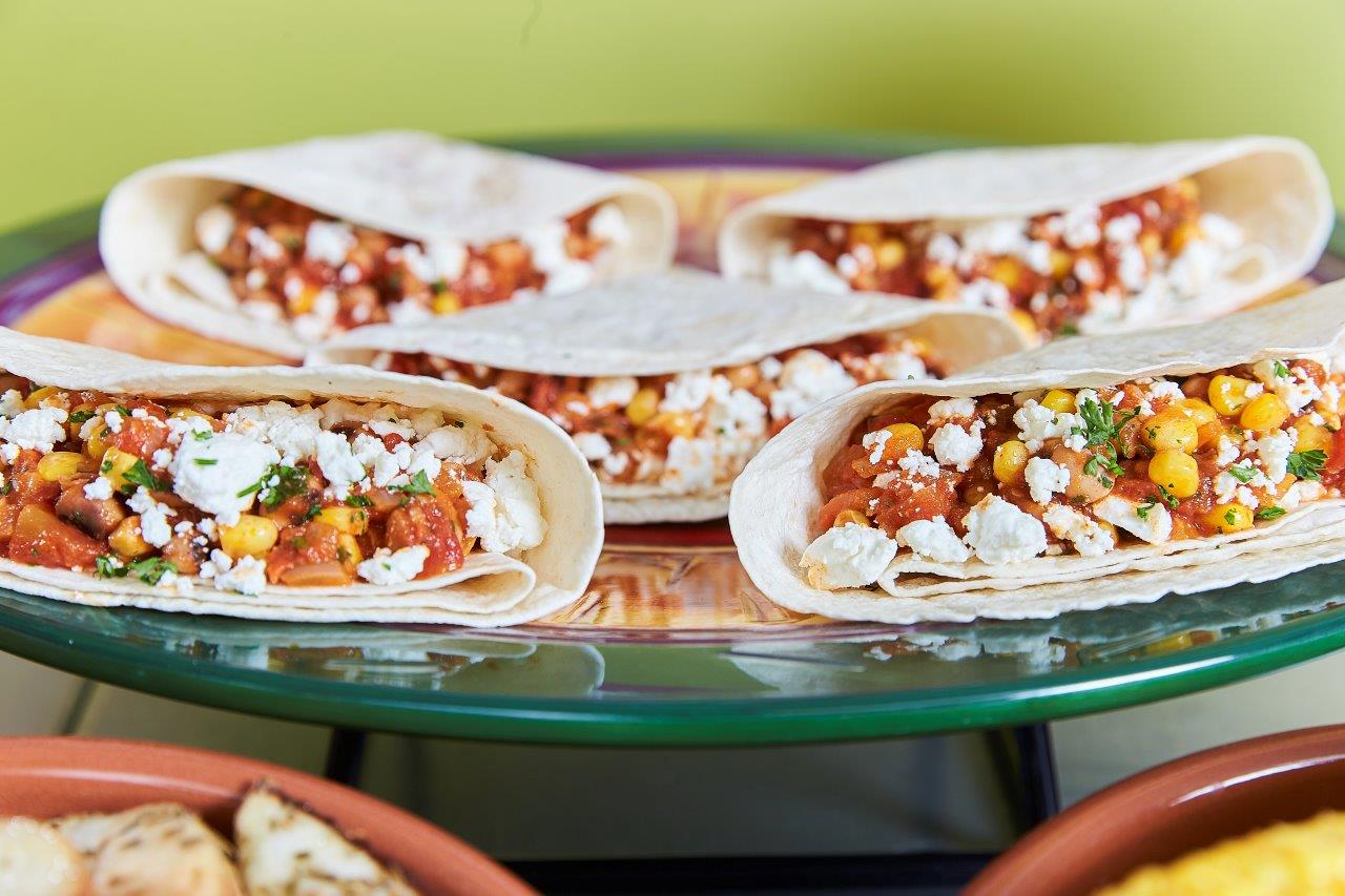 Corn Black Eye Bean & Feta Wrap