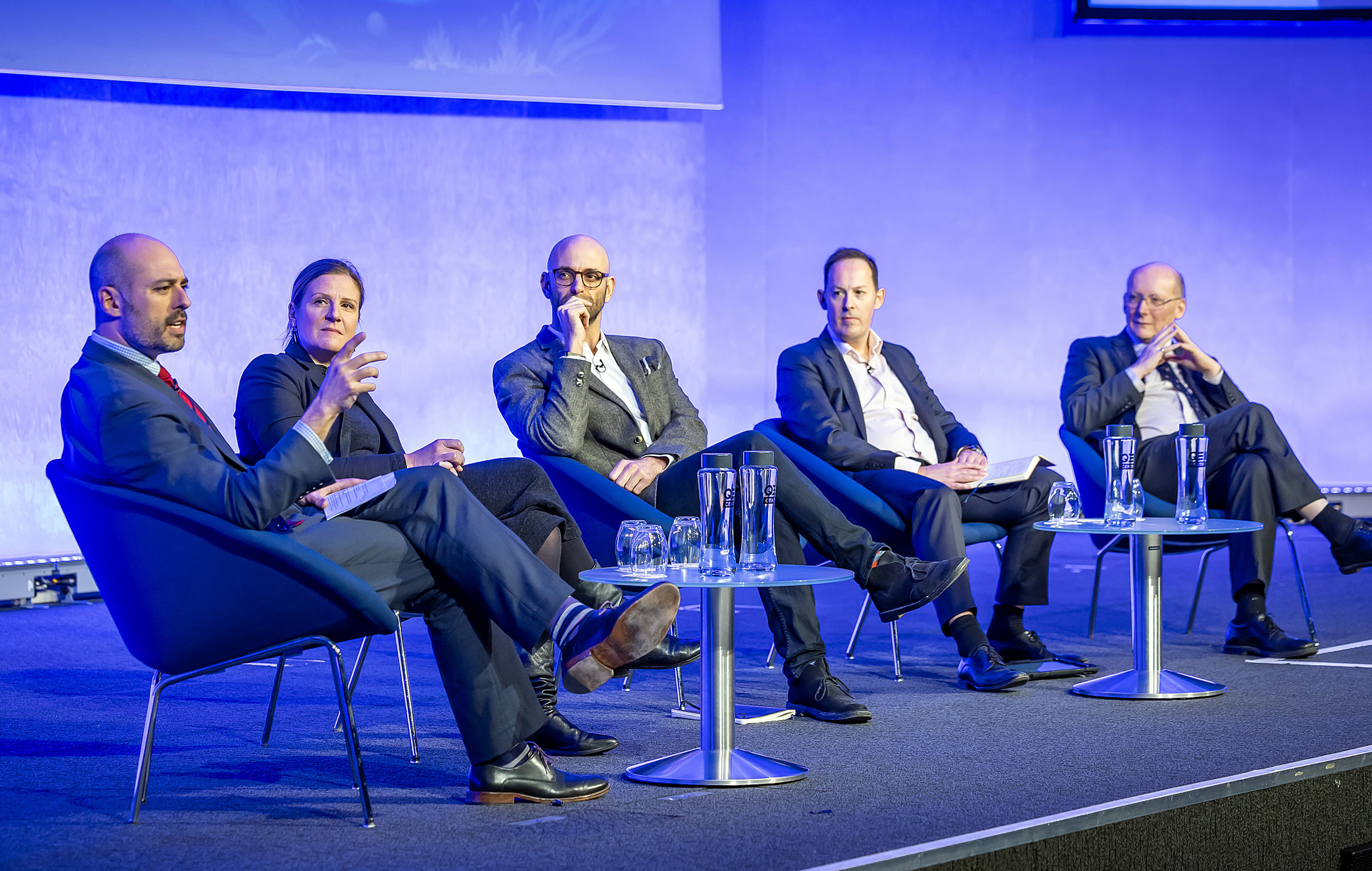Dustin Benton, Chantelle Nicholson, Amir Sokolowski, Matt Scott and Professor Sir Charles Godfray