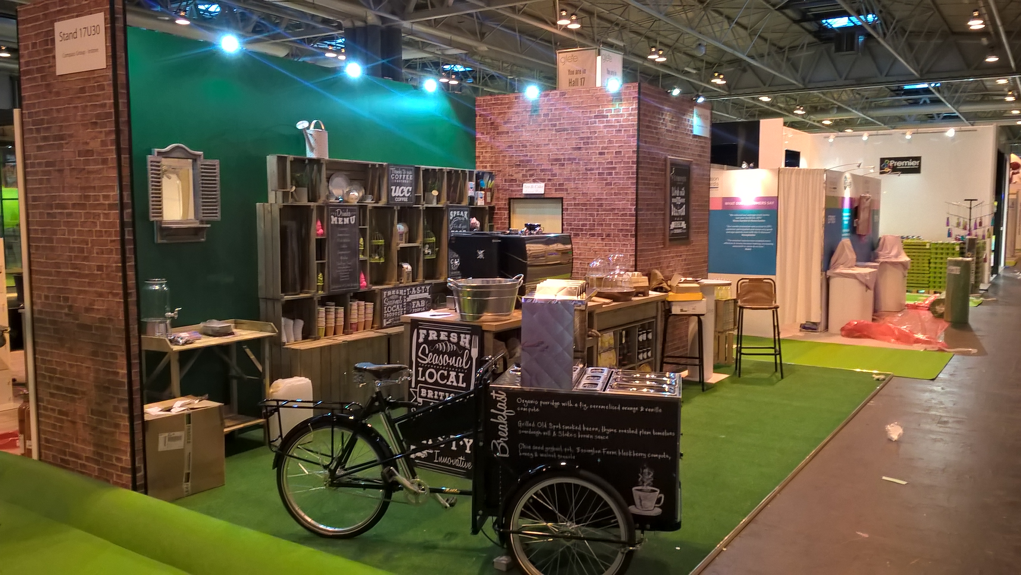 Compass Group's stand stood out from the rest of the competition