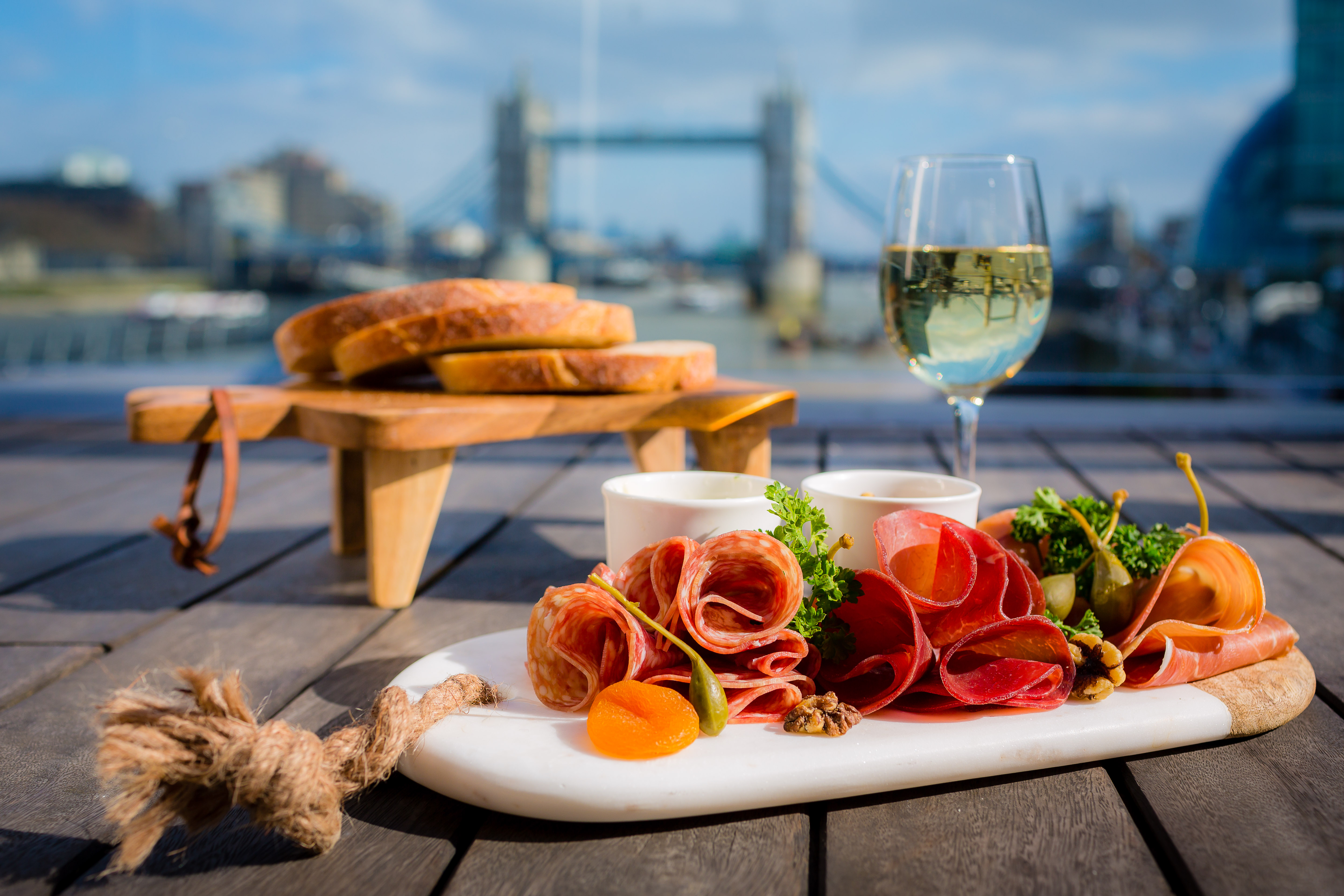 Tom's Kitchen at HMS Belfast provides delicious food in an idyllic location