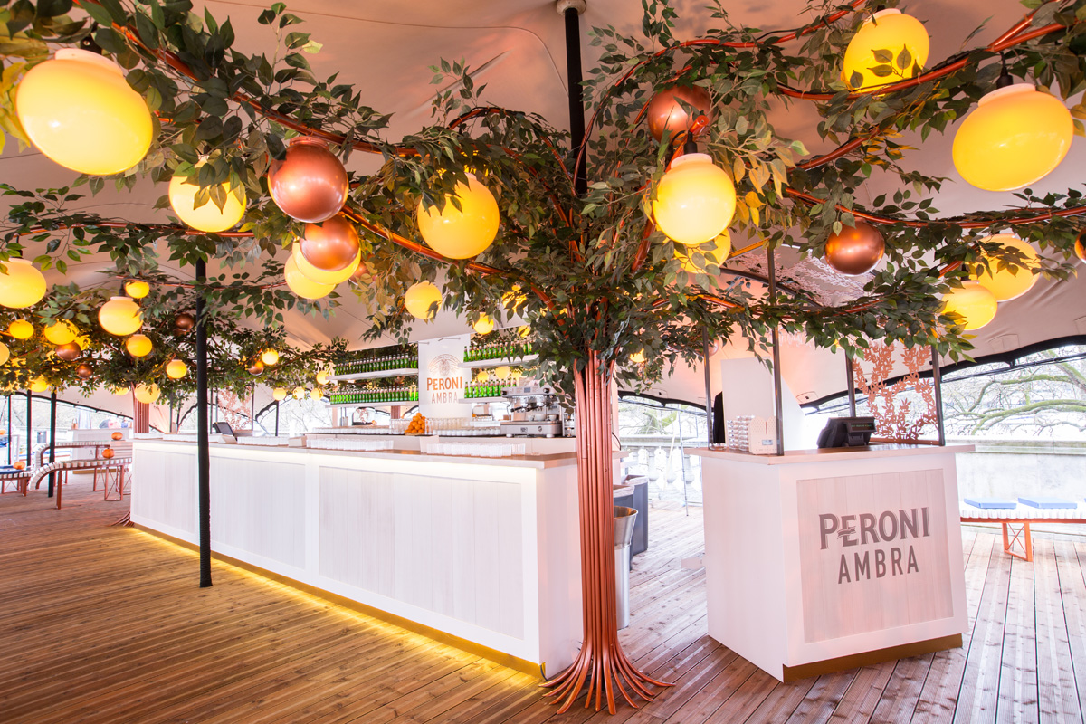 Peroni Ambra Interior Bar, Somerset House Terrace
