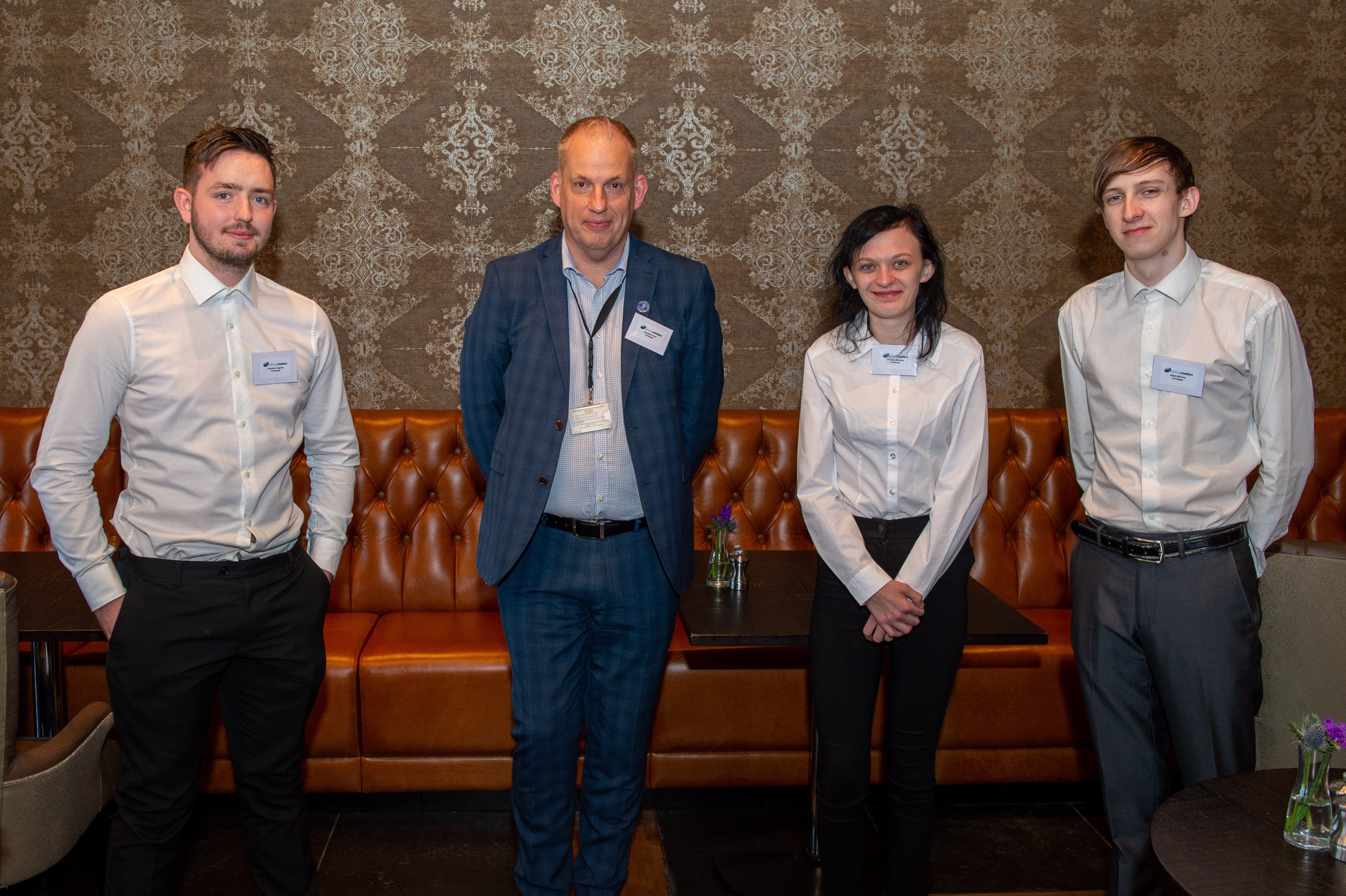 Jonathan Foot, Head of Early Careers & Apprenticeships at Compass Group UK & Ireland, alongside candidates