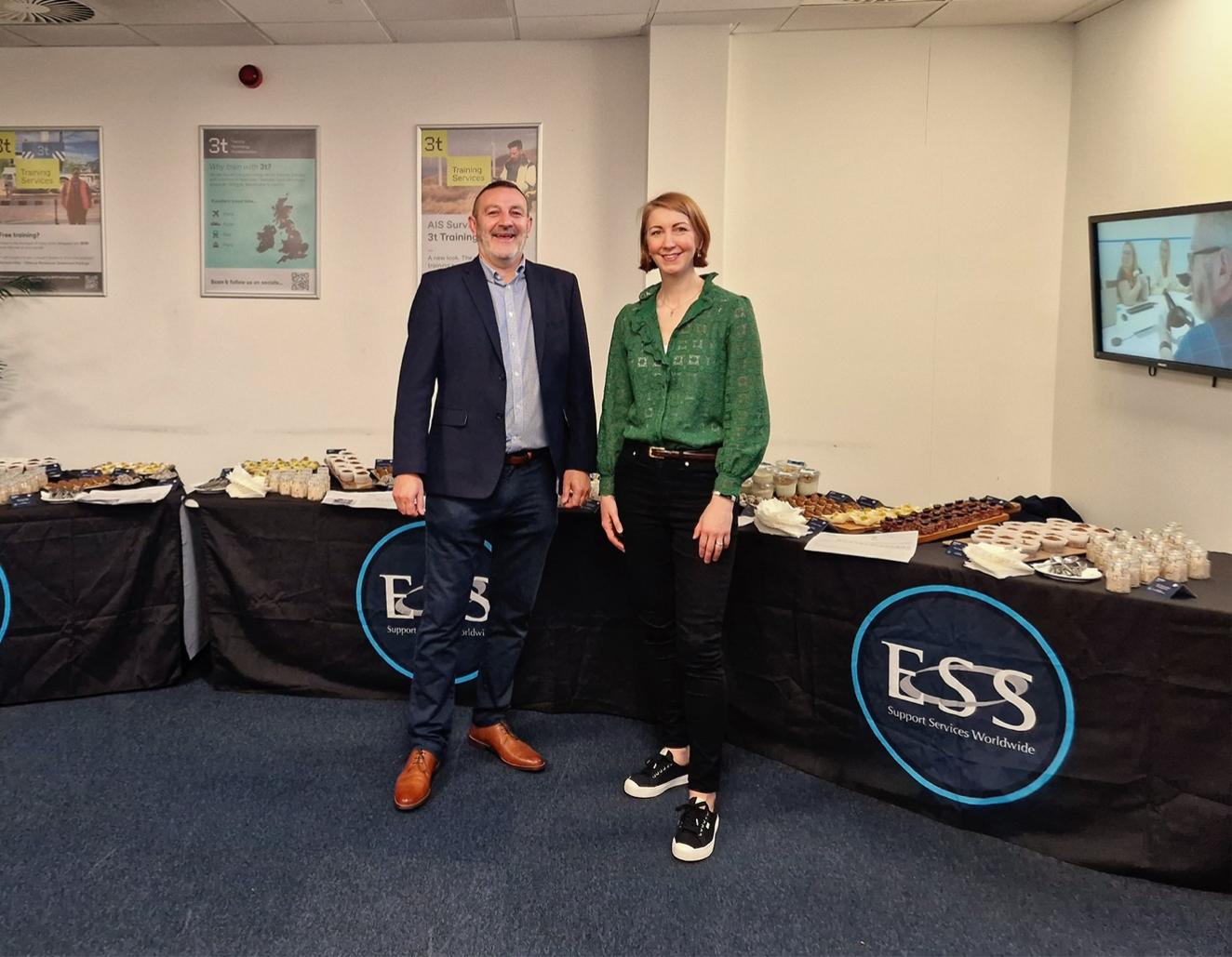 Ronnie Kelman, Managing Director – ESS Energy, Government & Infrastructure. with Dr Laura Wyness