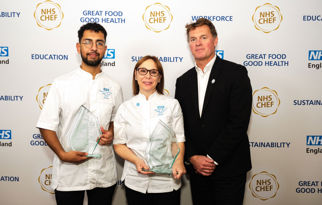 nhs-chef-of-the-year-alejandro-bedoya-hernandez-manuela-miccoli-simon-corben-director-and-head-of-profession-nhs-estates.jpeg