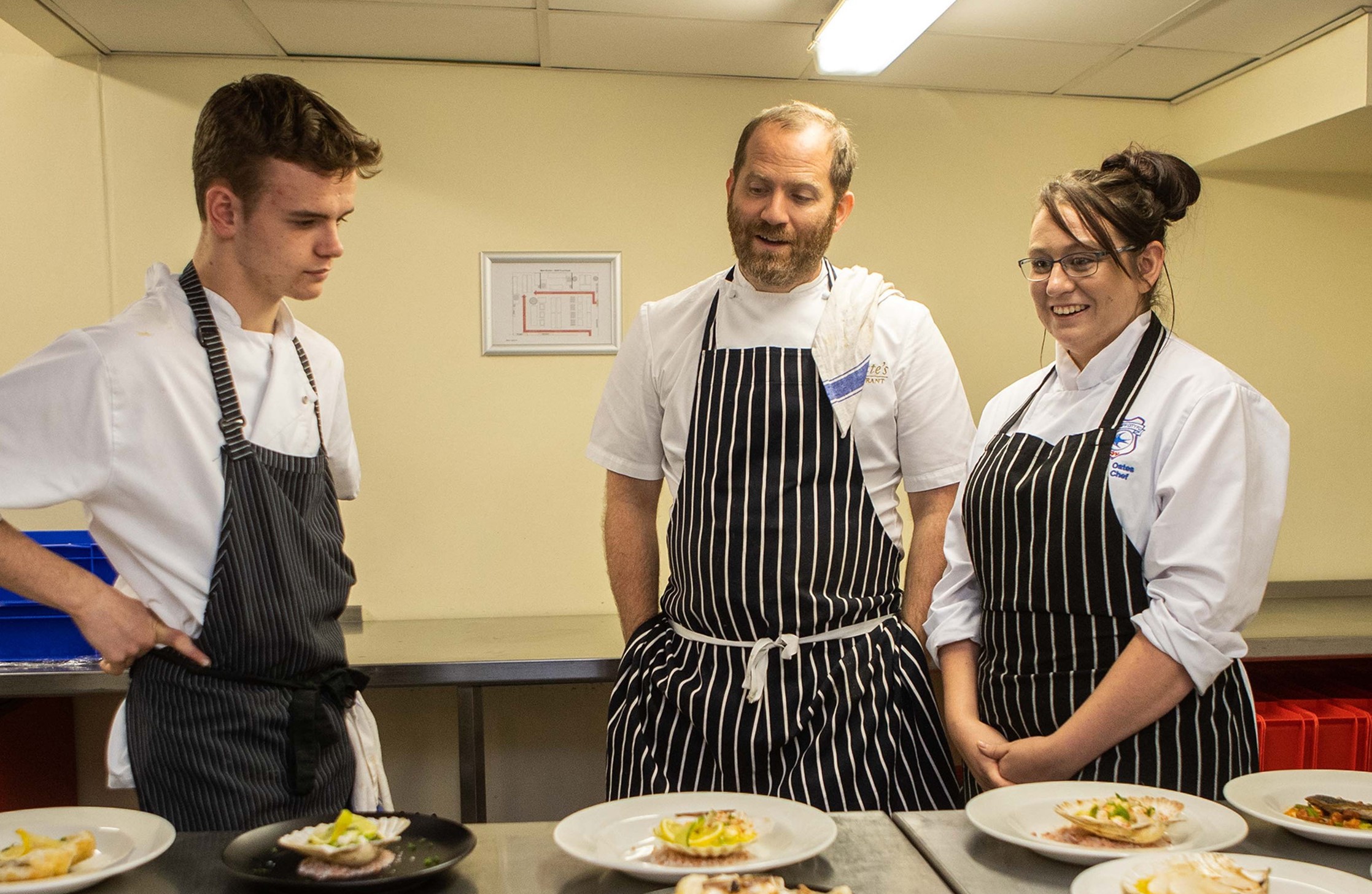 Bryn with Compass Cymru apprentices
