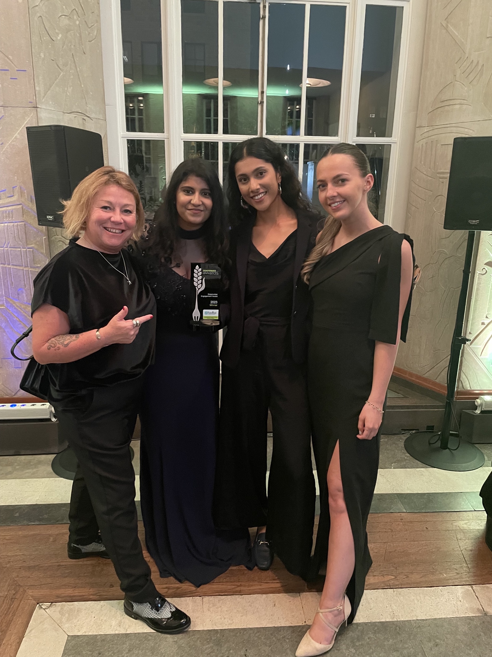 Foodbuy UK team collecting the Stakeholder Engagement Award