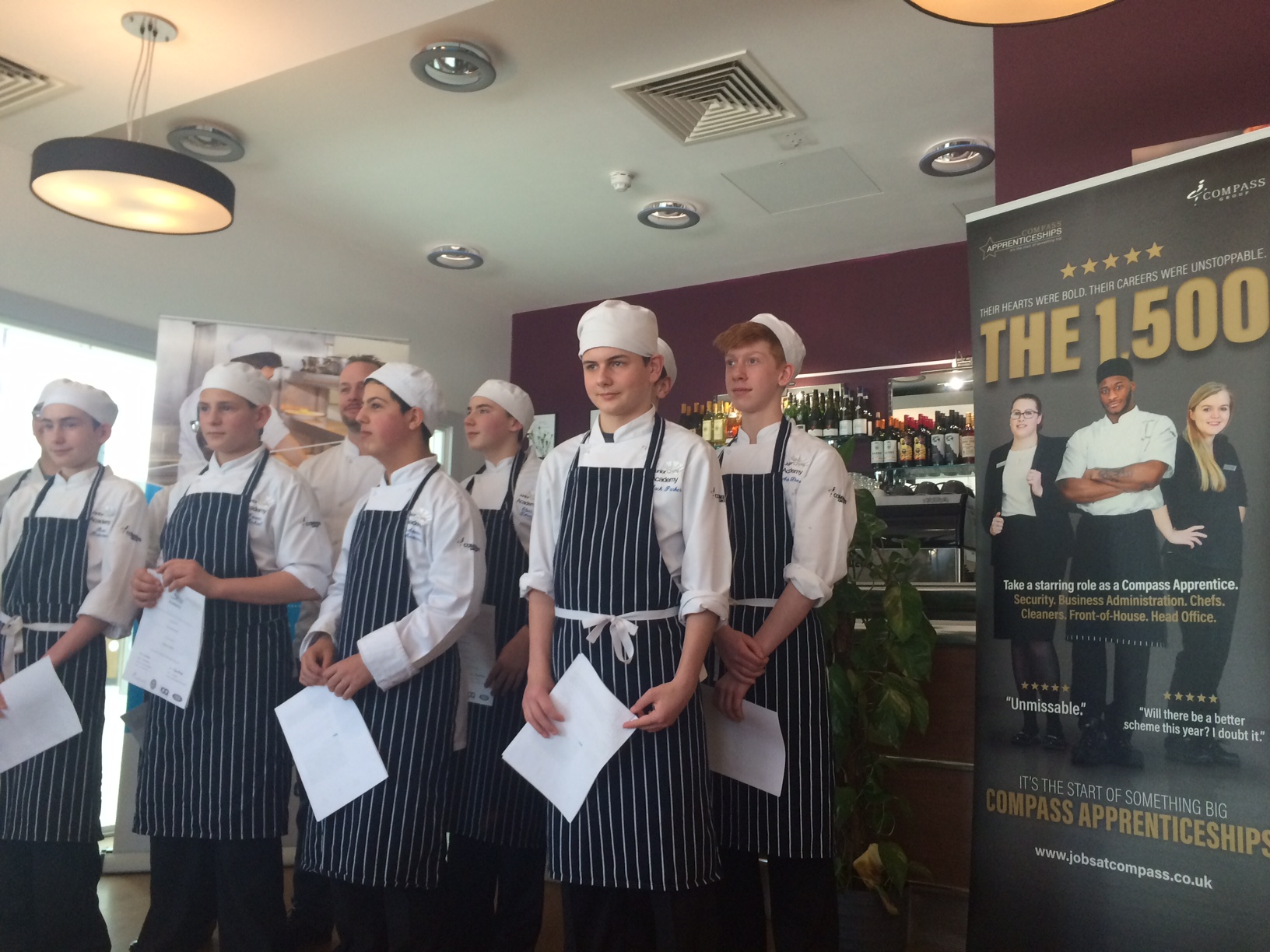Junior Chef Academy young chefs after their graduation lunch