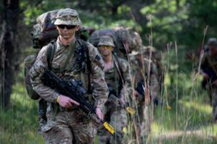 Reservists in training