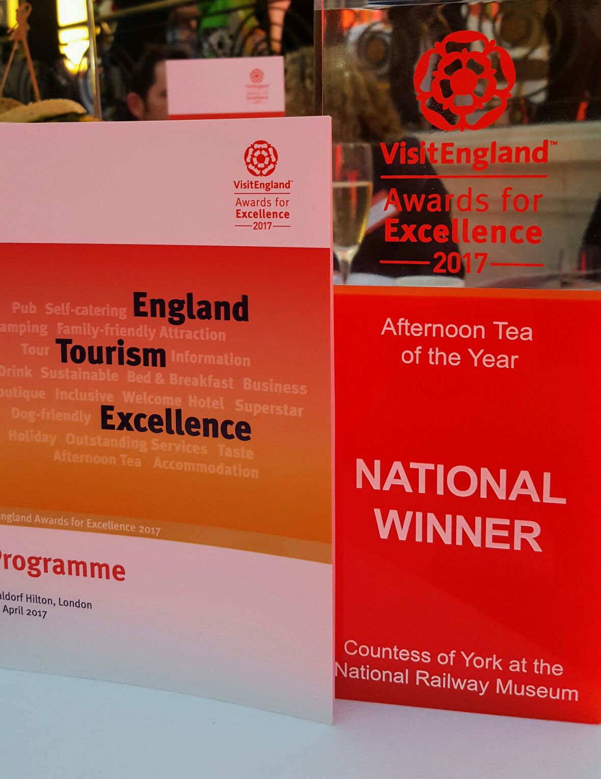 Countess of York at the National Railway Museum took the Afternoon Tea of the Year award